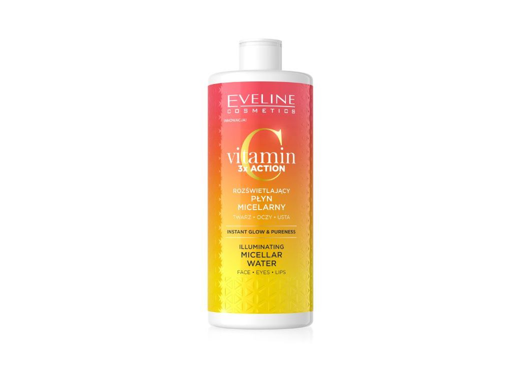 ÁGUA MICELAR EVELINE VIT C 3XACTION 500ML
