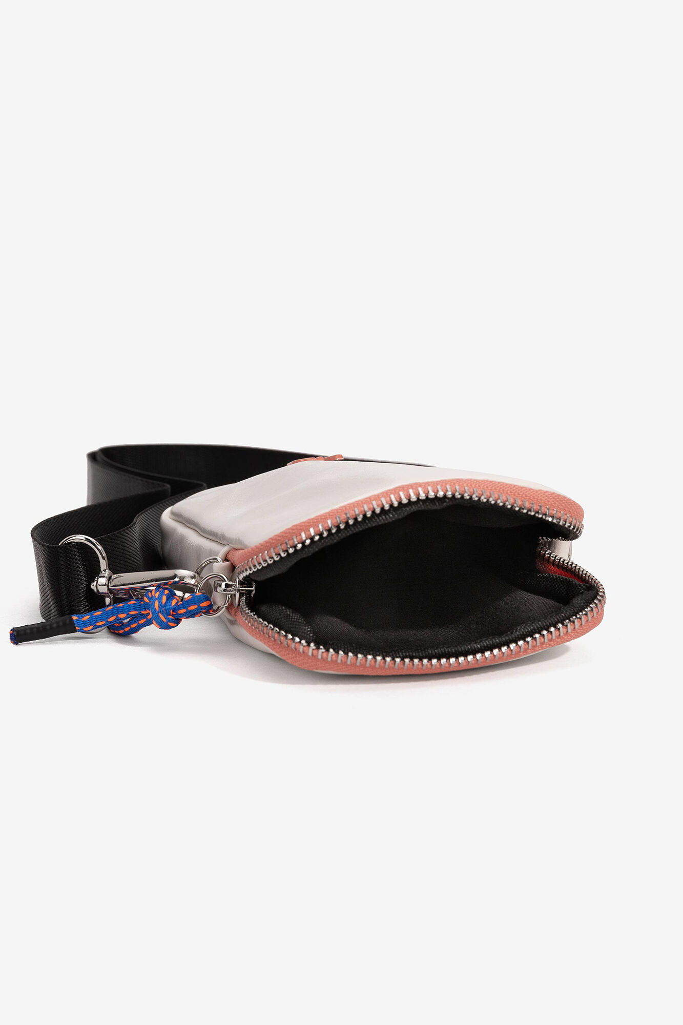 Bolsa de transporte com cordão contrastante - bege