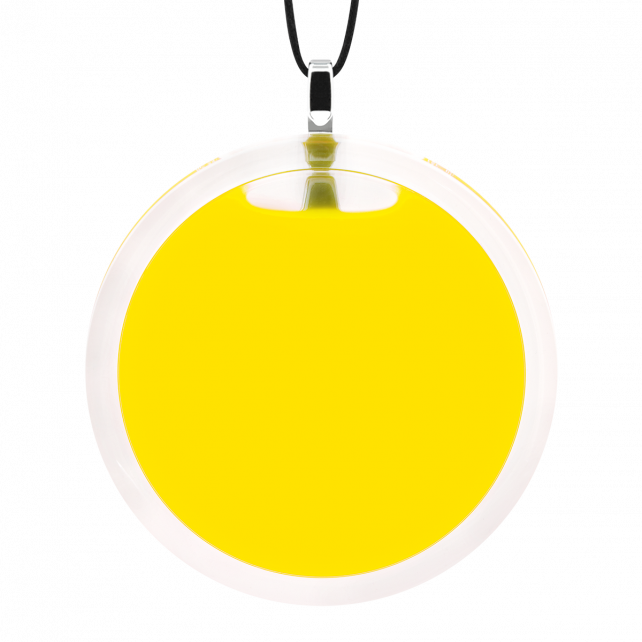 Pendentif en verre soufflé - Cachou Giga Milk