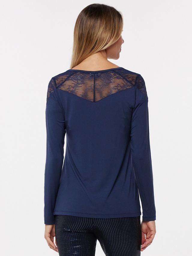Doppelpack Shirt mit Spitze
