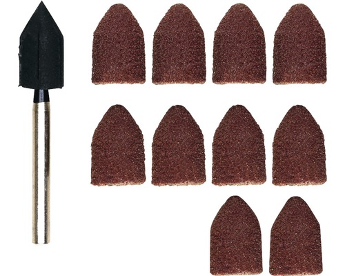 Proxxon schuurkap met drager, 10 stuks