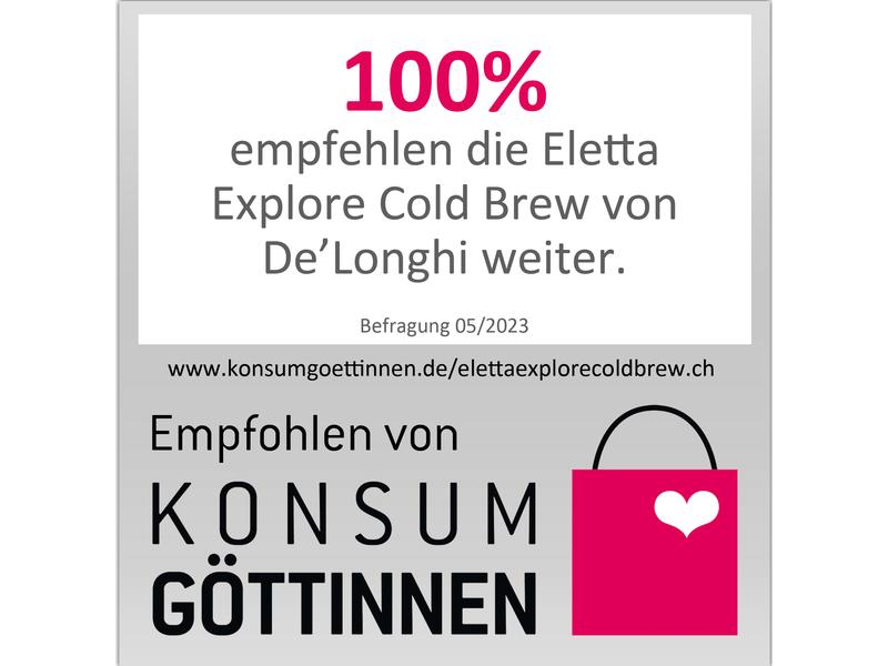 De'Longhi Kaffeevollautomat Eletta Explore ECAM450.65.G Sch Kaffeevollautomat mit Cold Brew Funktion