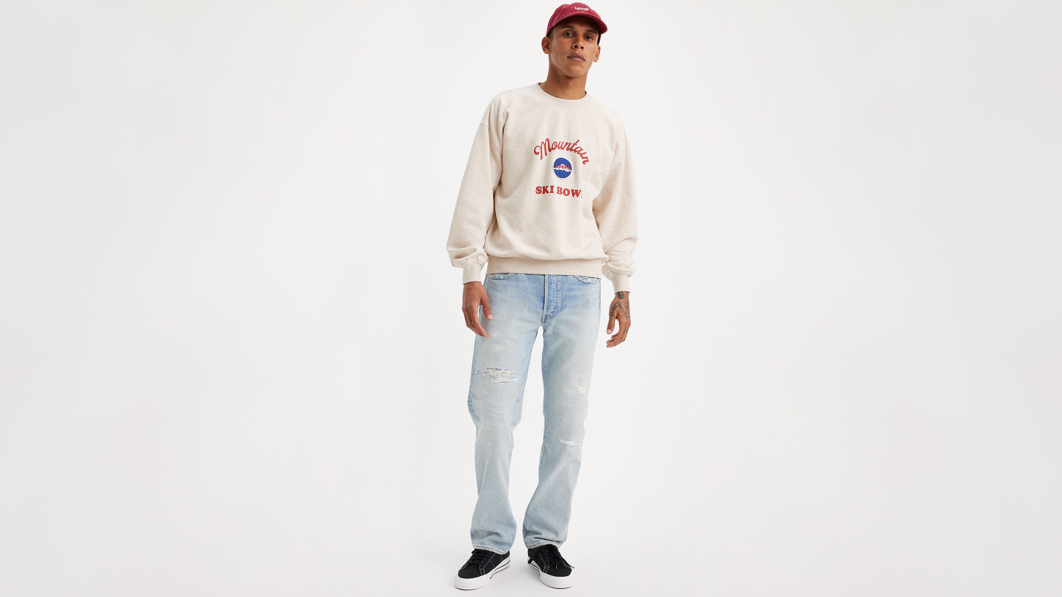 Levi's® jean 501® Original coton de transition Lightweight - Lover'S Ball Destructed - Bleu