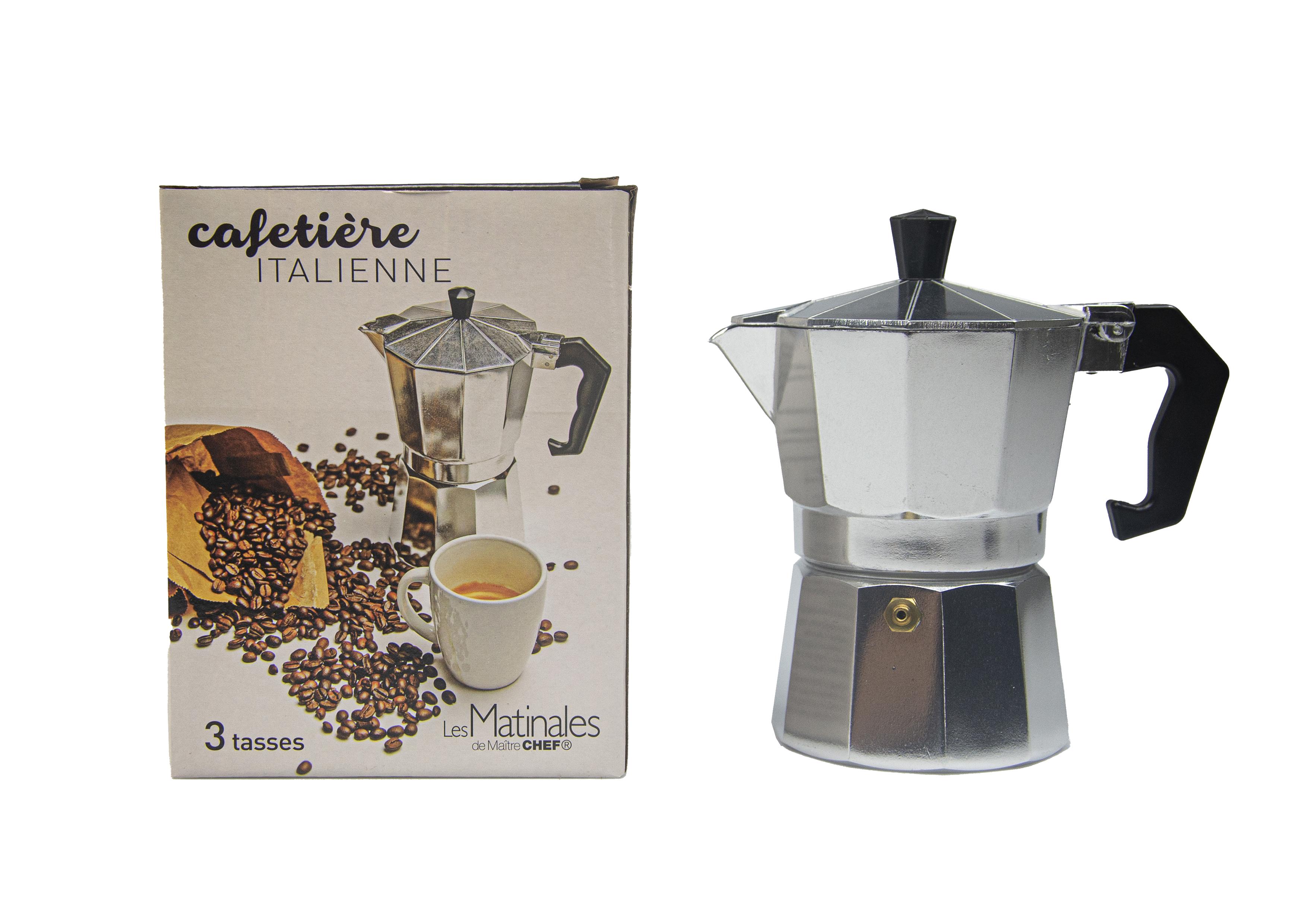 CAFETIERE ITALIENNE 3 TASSES ALUMINIUM