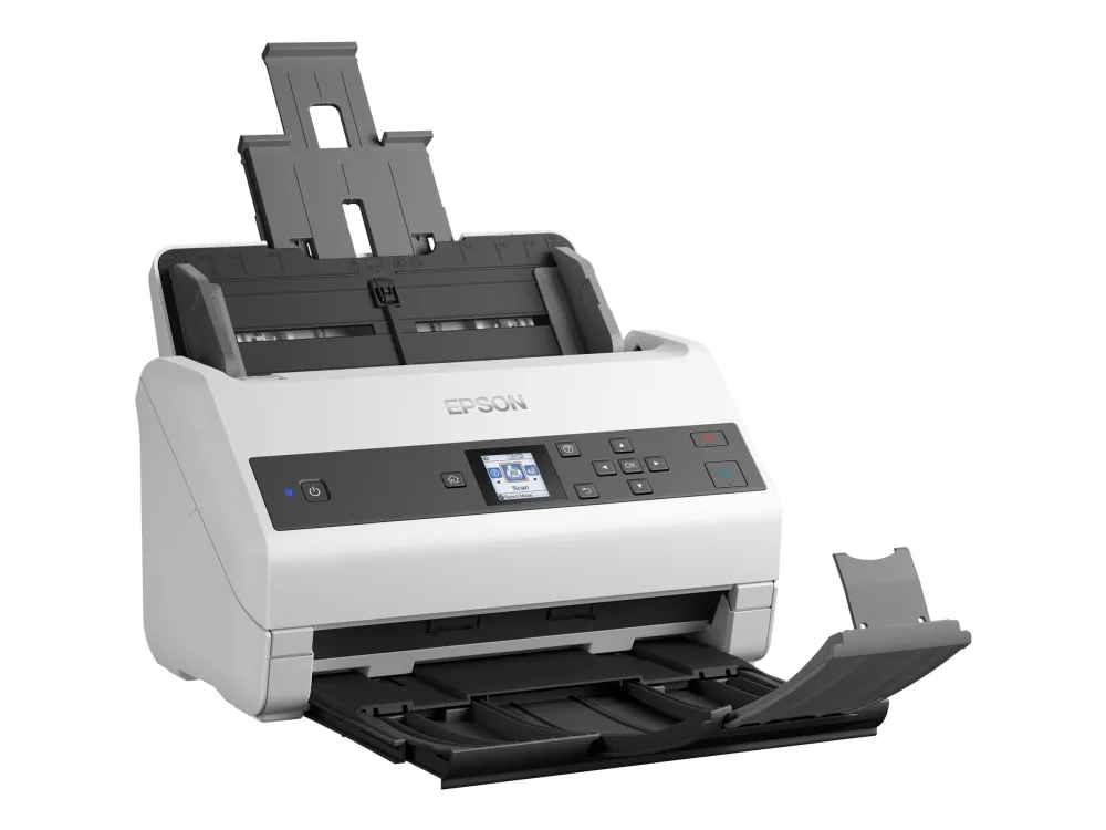 Epson WorkForce DS-870 - Dokumentscanner - Contact Image Sensor (CIS) - Duplex - A4 - 600 dpi x 600 dpi - op til 65 ppm (mono) / op til 65 ppm (farve) - ADF (100 ark) - op til 7000 scanninger pr. dag - USB 3.0