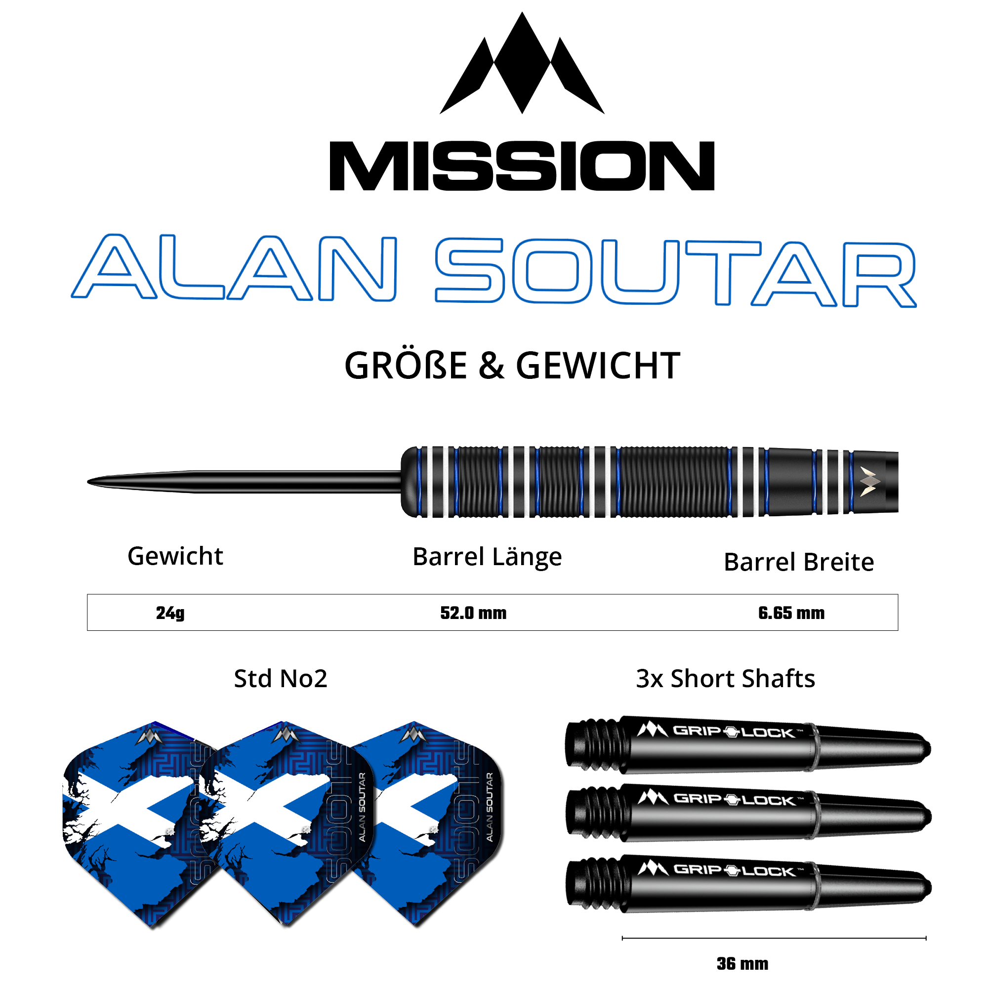 Mission - Alan Soutar Black Titanium - Steeldart