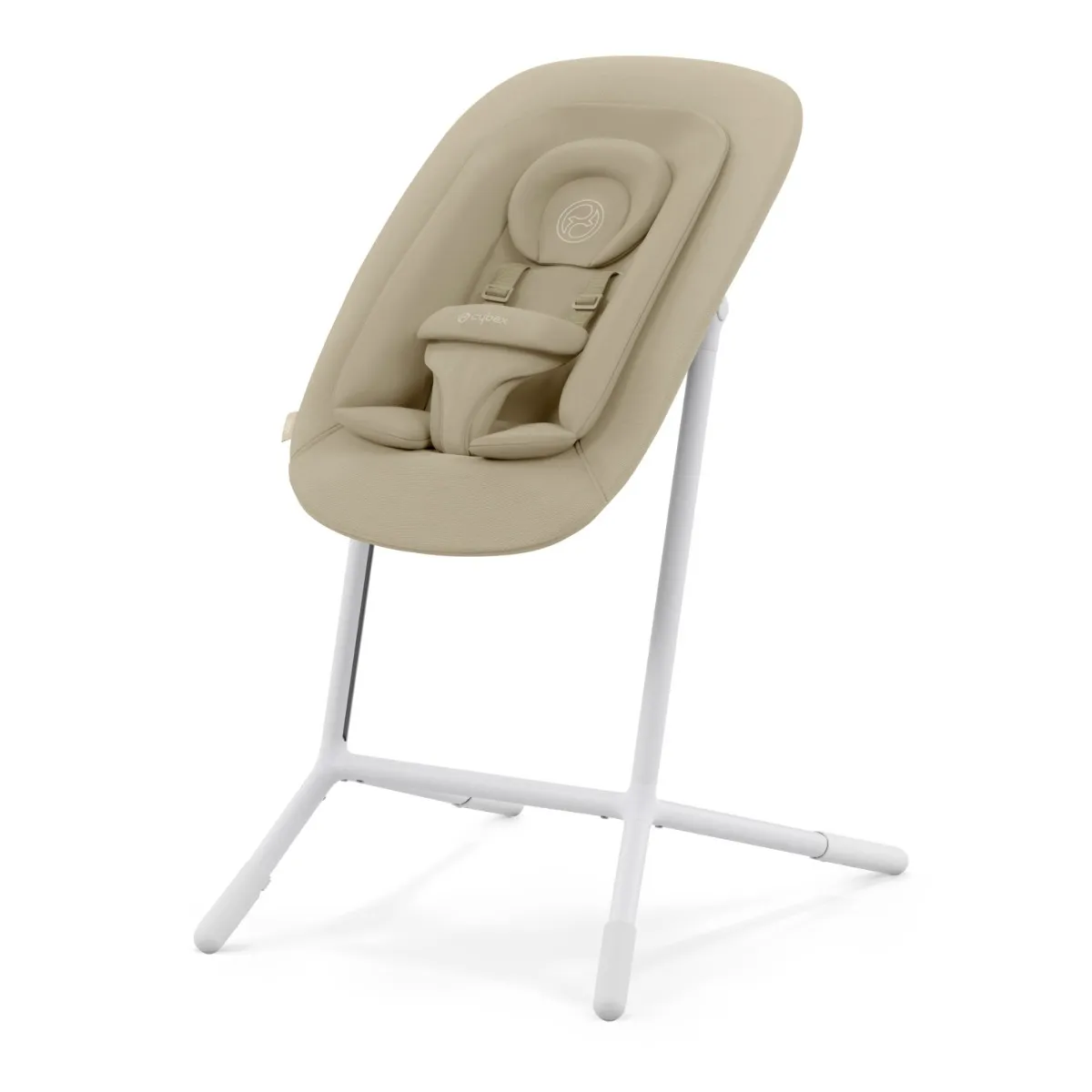 Cybex Ensemble chaise Haute 3-en-1 Lemo + Siège nouveau-né - Sable Blanc