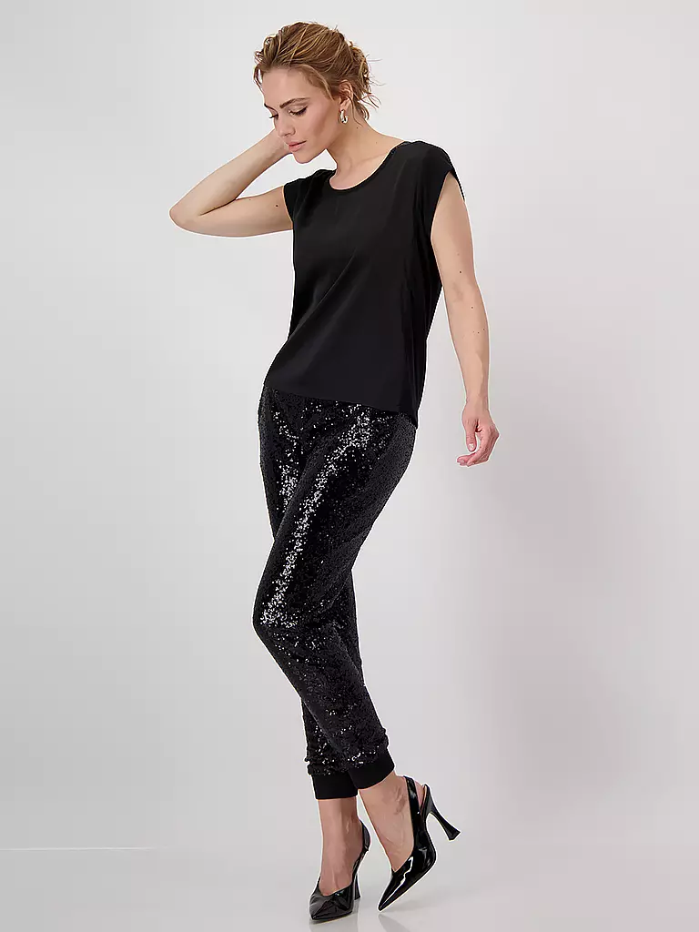 MONARI Blusenshirt schwarz