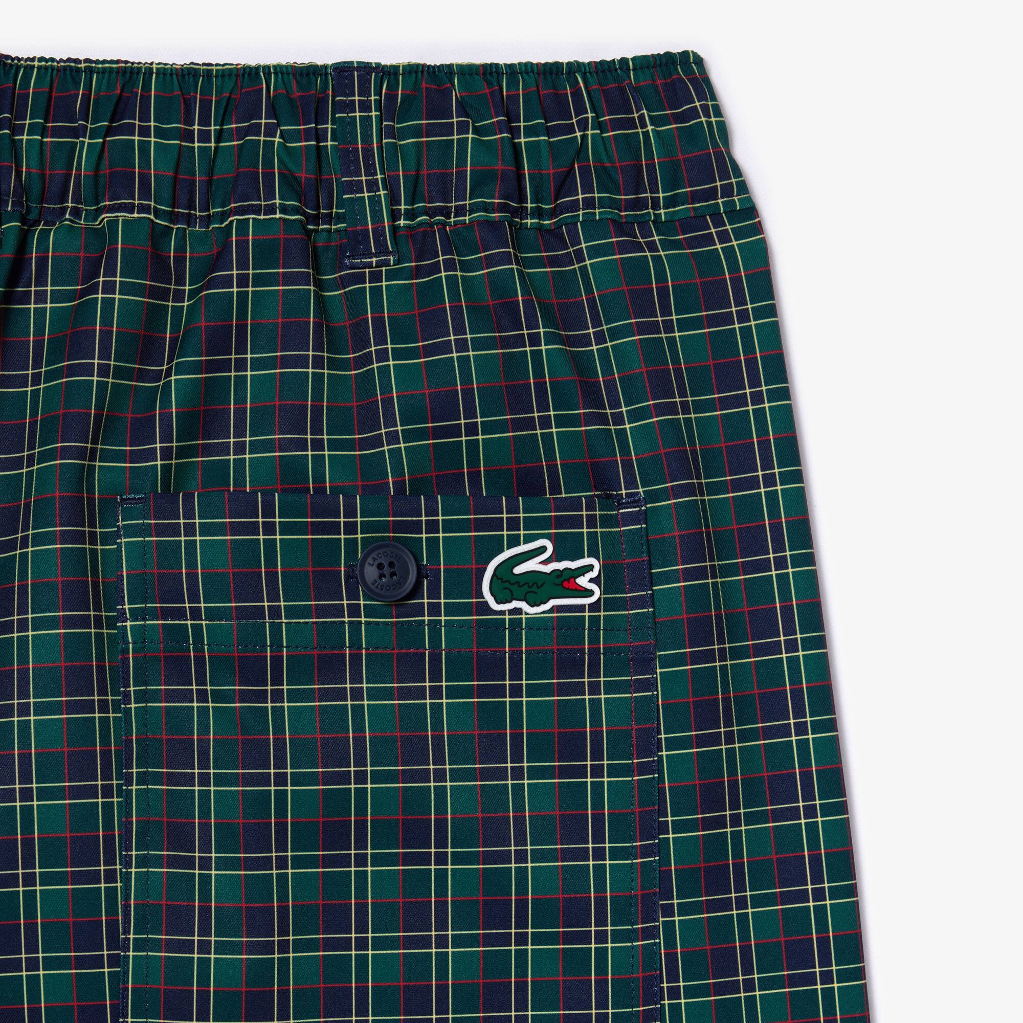 Ultra-Dry Bermuda-Shorts mit Karos Bermudas - Blau - Lacoste - Herren