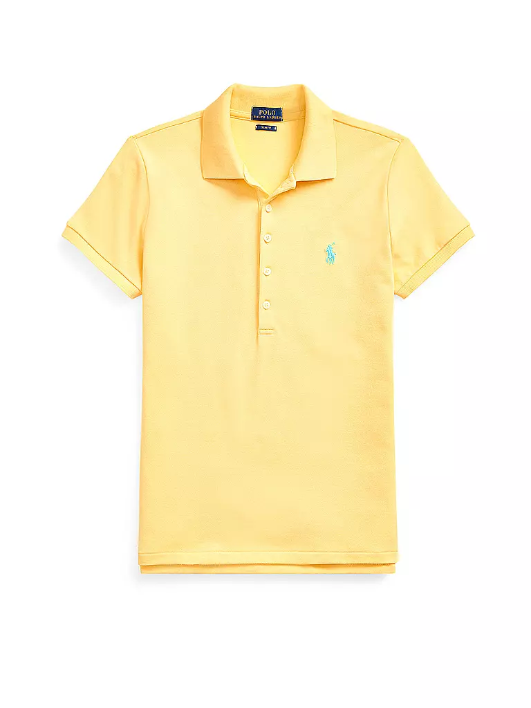 POLO RALPH LAUREN Poloshirt Slim Fit JULIE gelb