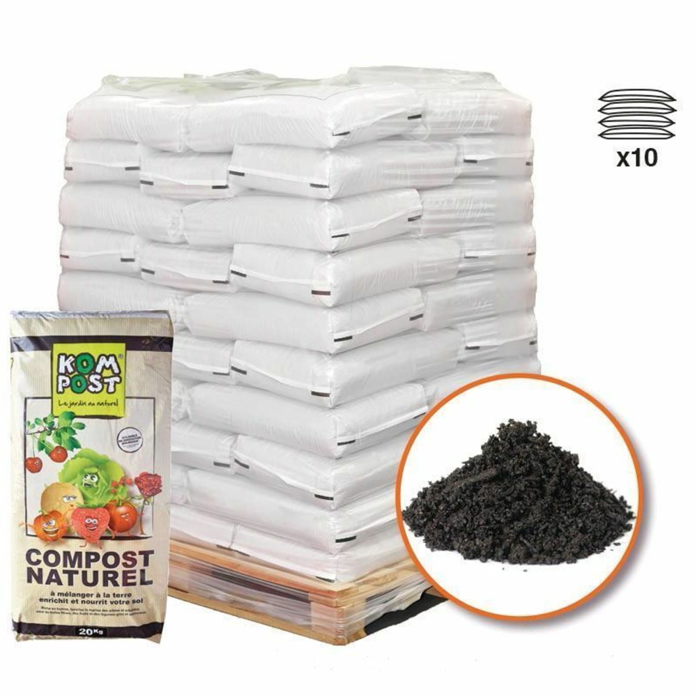 Compost vert amendement organique pro 10 sacs 20 kg