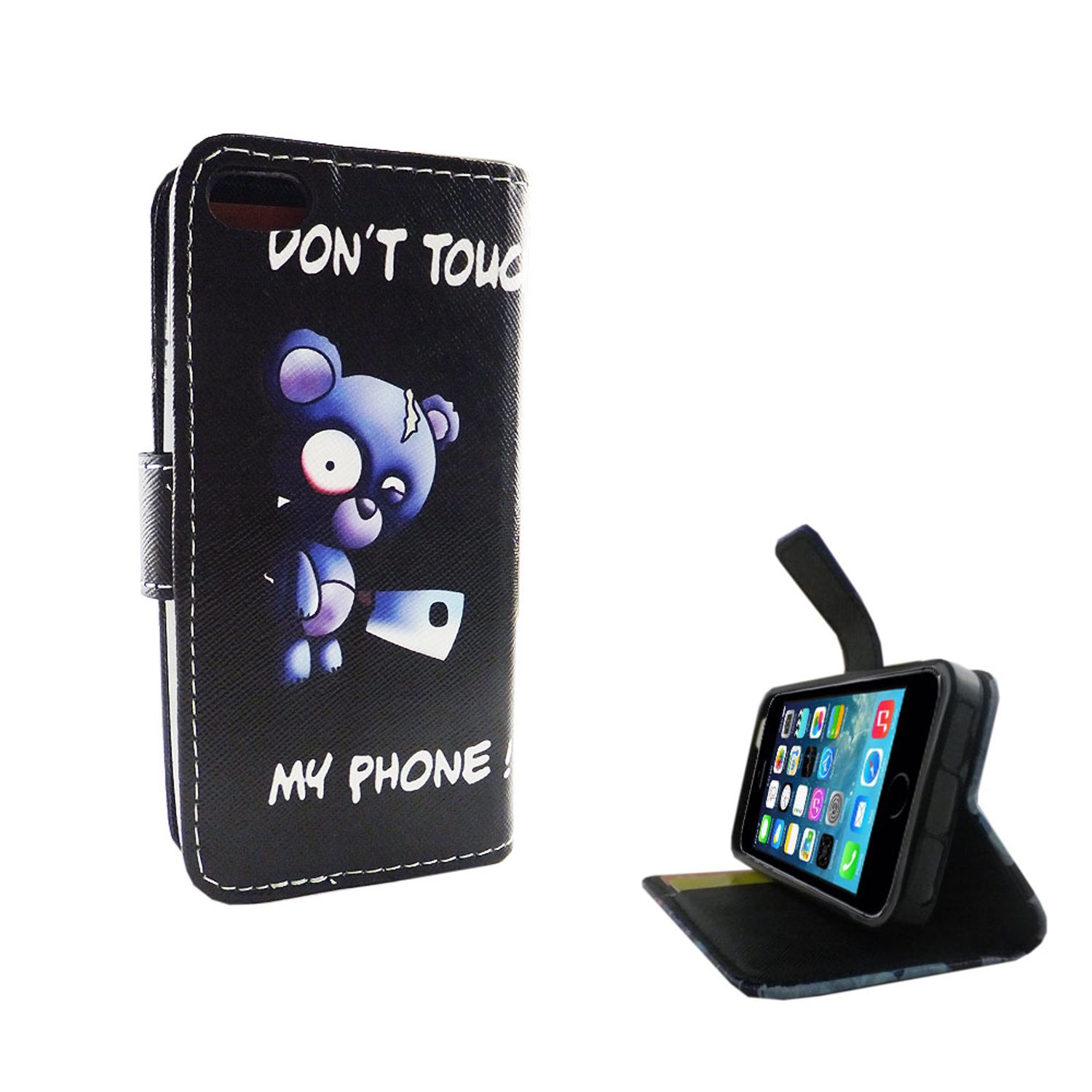 Hülle Handy Schutz für Apple iPhone 5 / 5s / SE Case Cover Tasche Wallet Etui