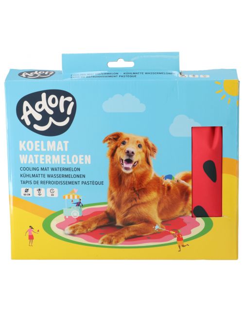 Adori Koelmat Watermeloen - Hondenverkoeling - 60x60 cm Rood Groen