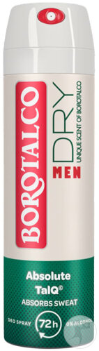 Borotalco Men Dry Sec Déodorant 72h Parfum Unique Spray 150ml