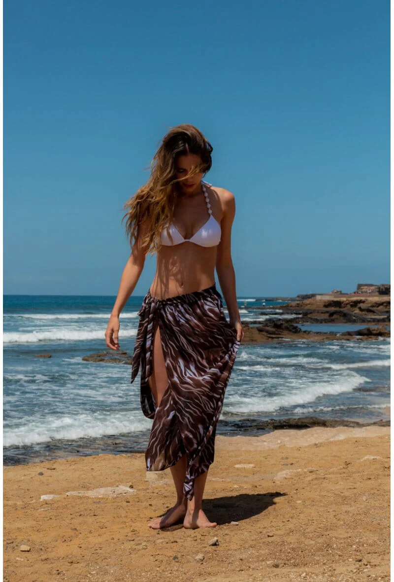 A-bee Long beach sarong skirt HS405 bicolor