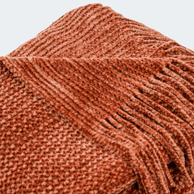 Plaid chenille 'Natif'