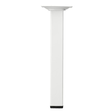 Duraline meubelpoot vierkant wit 2,5x2,5x20 cm