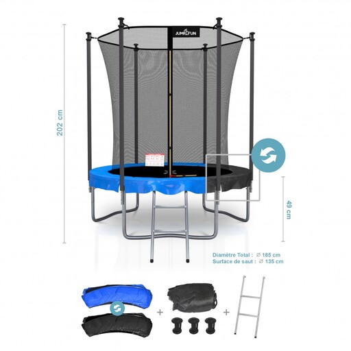 Cama Elástica Jump4fun Classic Ø185 Cm- 6ft