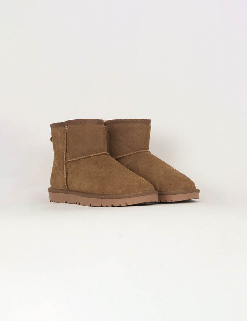 KELARA BOTTINES ENFANT EFFET DAIM CAMEL