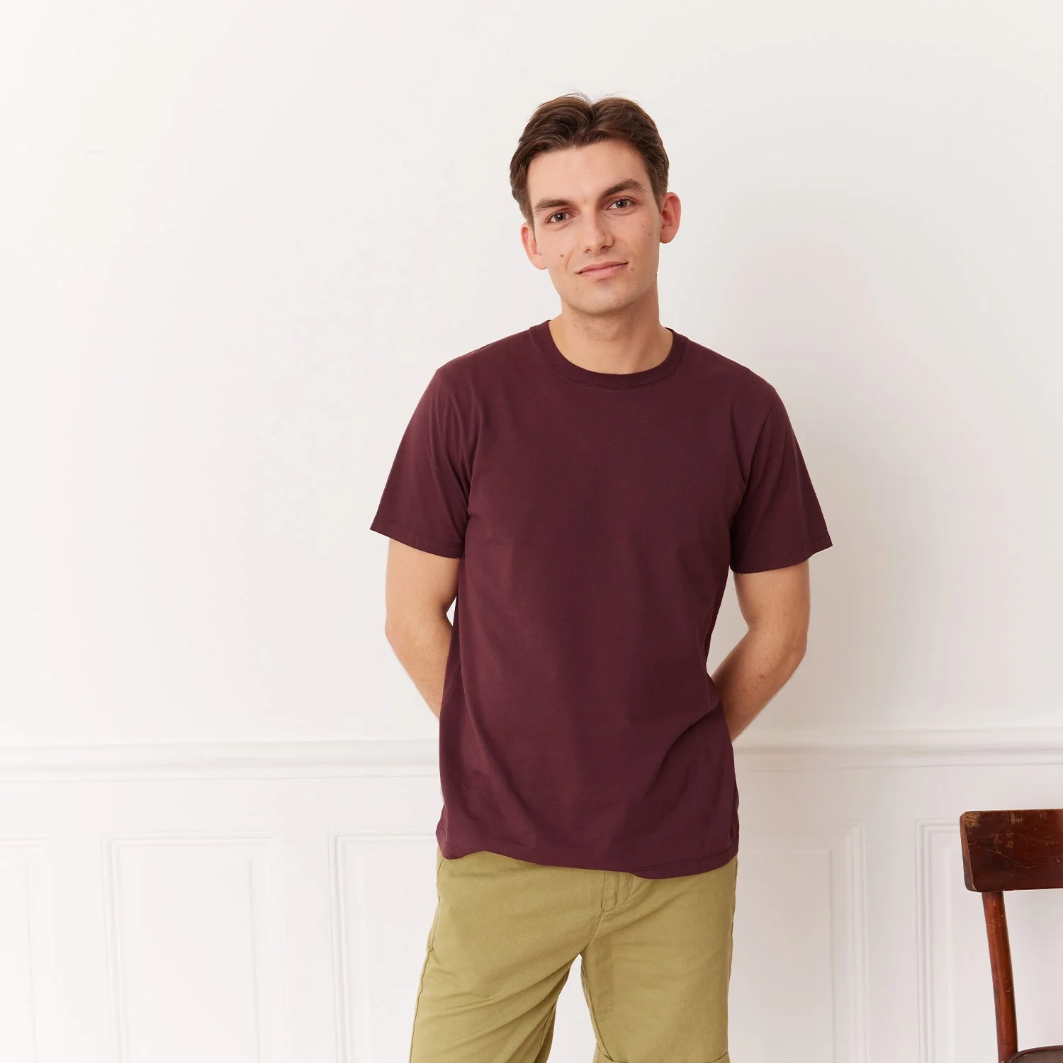 Plum organic cotton T-shirt