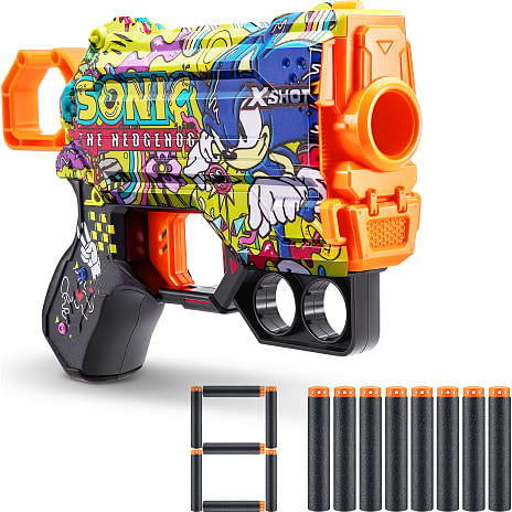 X-Shot Skins Menace Blaster - Mega Sonic Skin