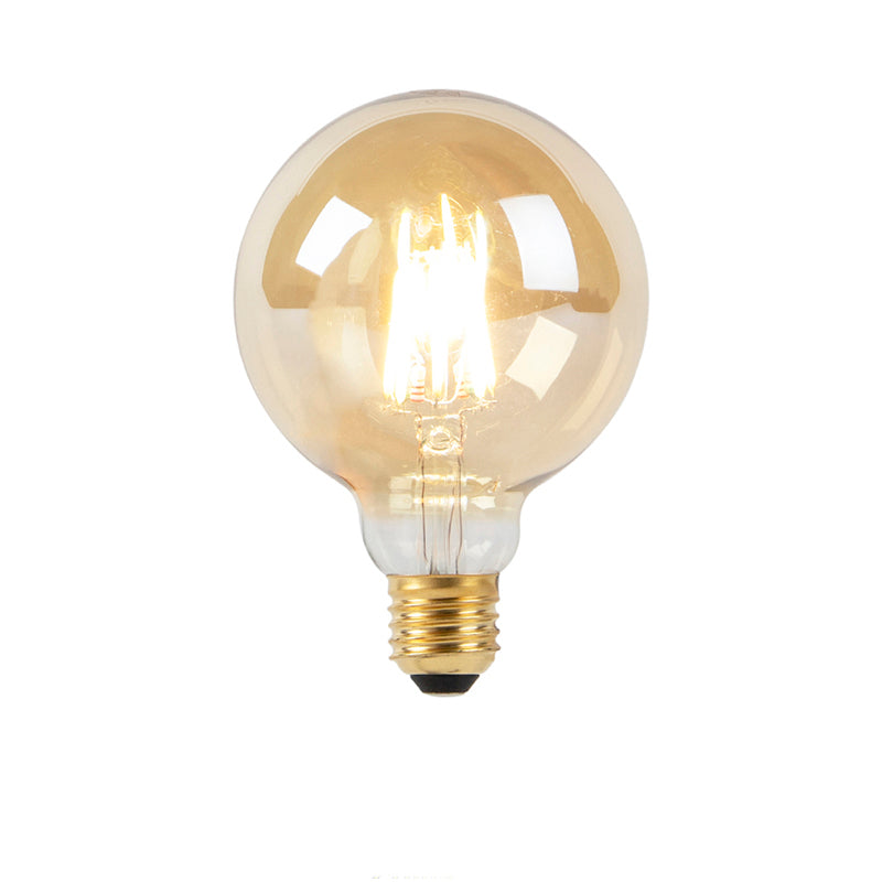 LUEDD E27 dim to warm LED lamp G95 goud 8W 806 lm 2000-2700K