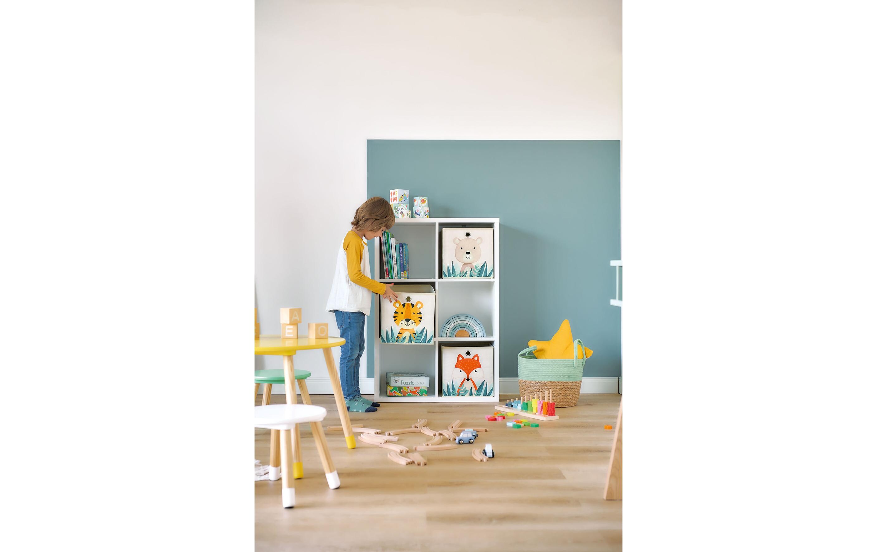 Spielzeugbox Tiger 28 x 28 cmAufbewahrungsbox für Kinderzimmer