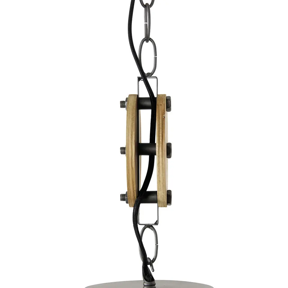 Qazqa hanglampen arthur grijs e27