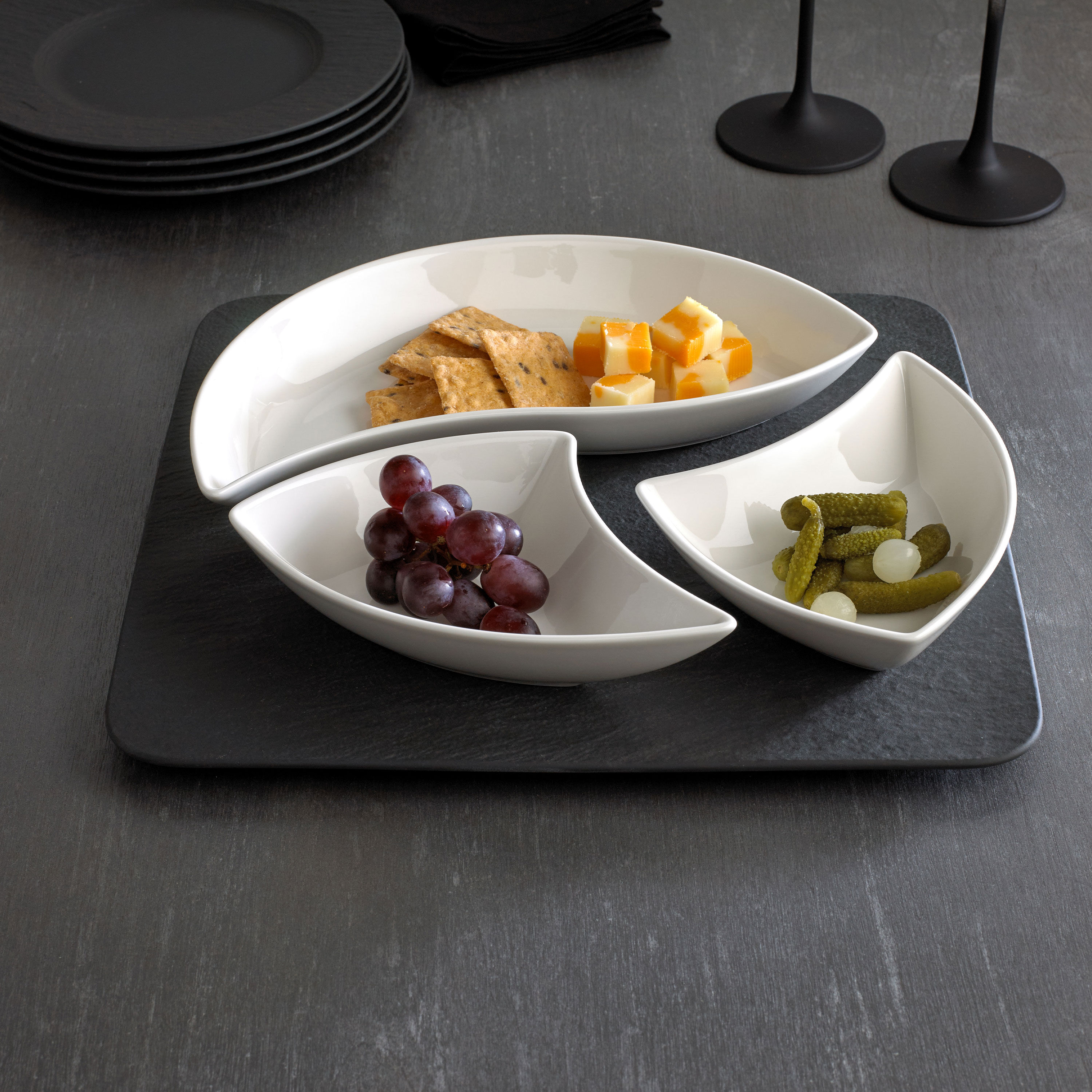 NewWave Bowl set White, Premium Porcelain