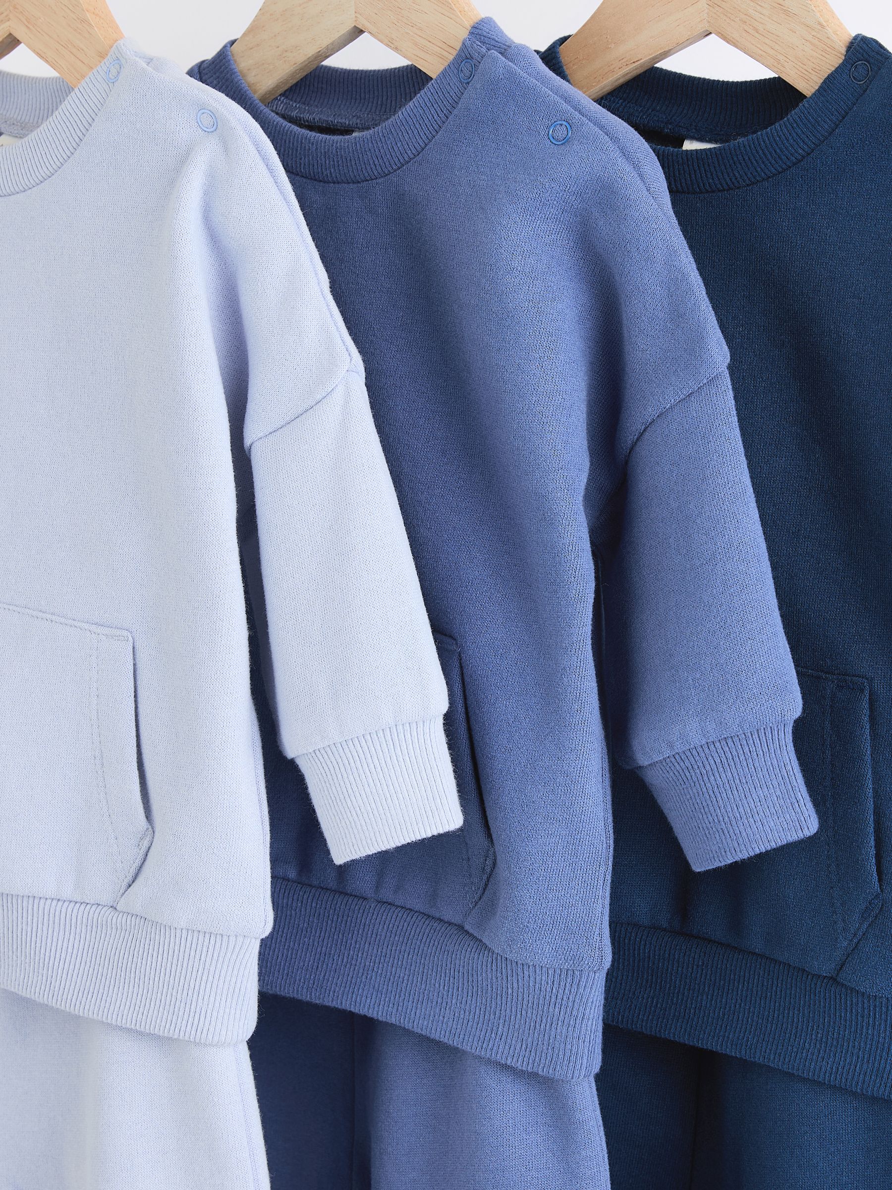 Blauw - Baby Sweatshirt en Joggingbroeken Set 6 stuks (0mnd-3jaar)