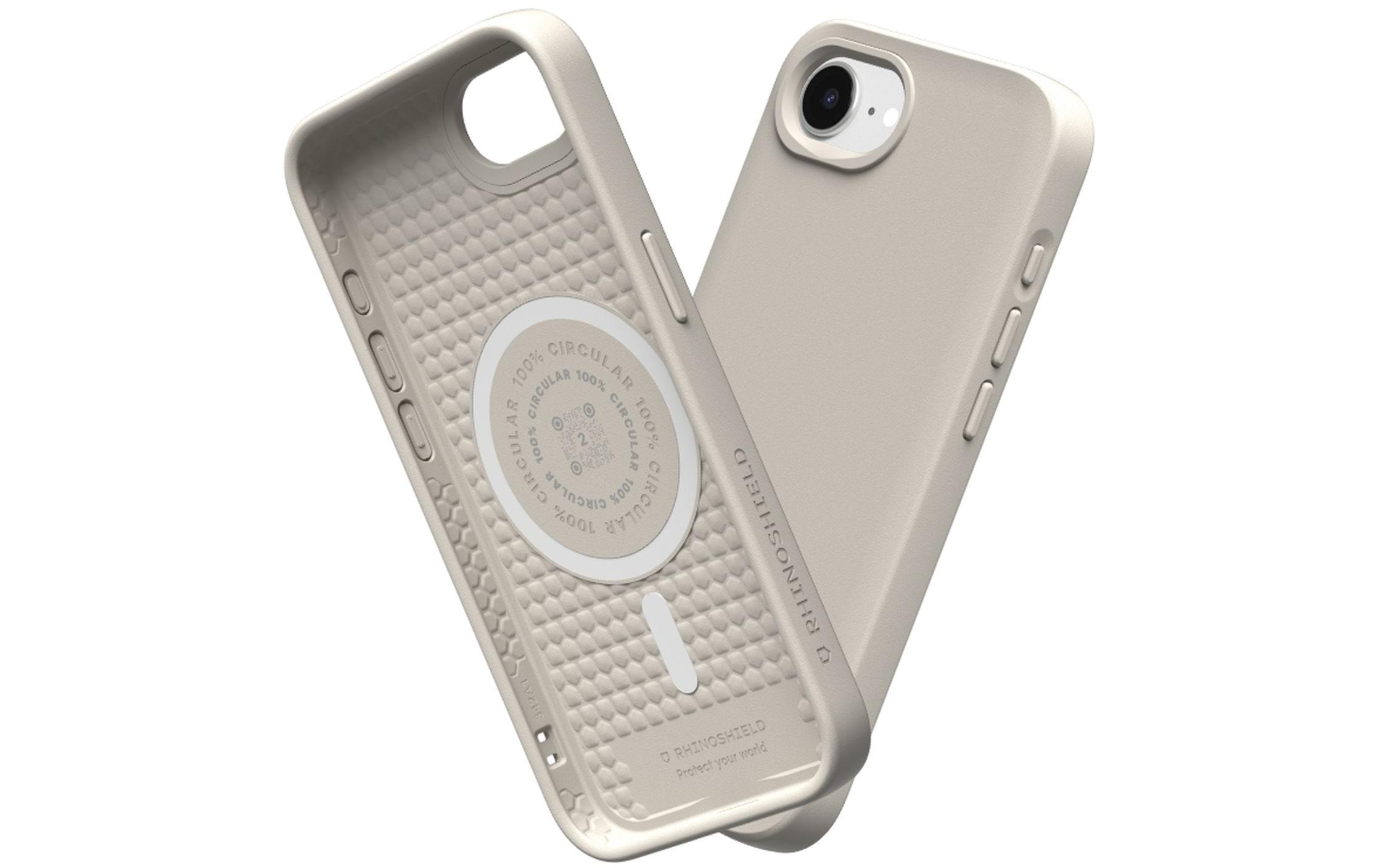 Back Cover SolidSuit MagSafe iPhone 16e Shell BeigeMagSafe-kompatible Schutzhülle für das Apple iPhone 16e