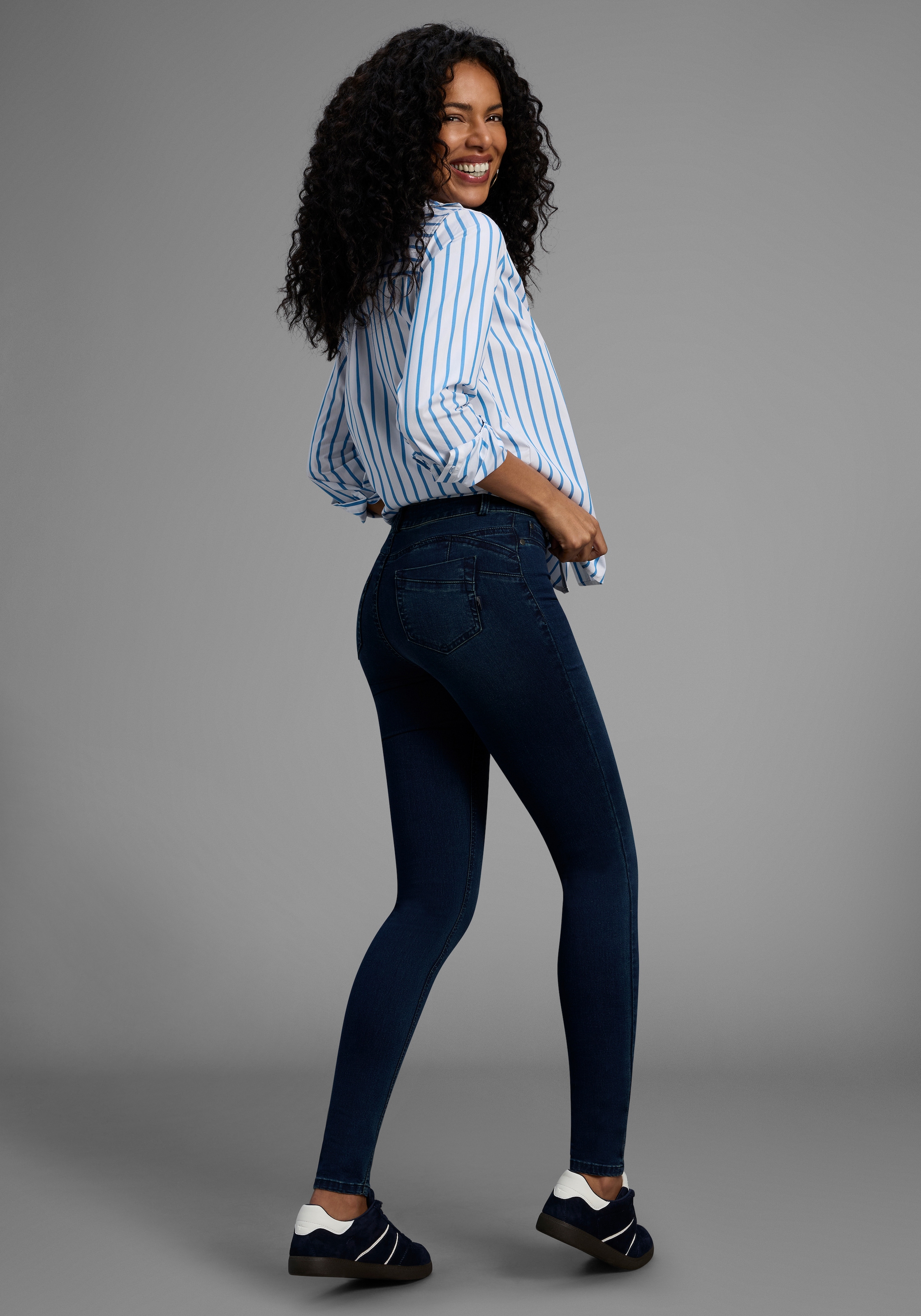 Arizona Skinny-fit-Jeans »Ultra Stretch«, skinny-fit,  betonte Taille,  shaping-Effekt,  high Waist