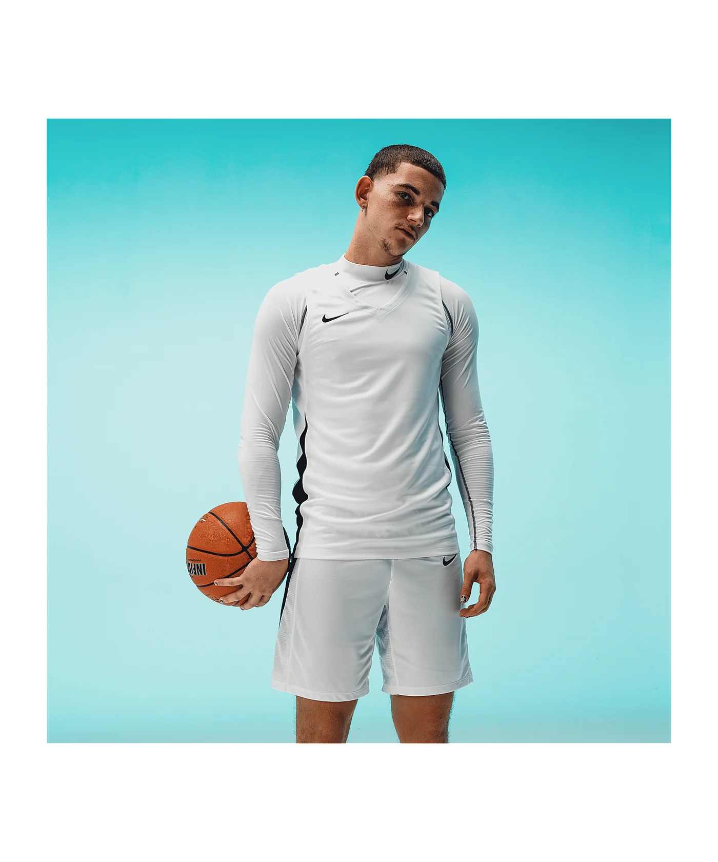 Nike Team Basketball Stock Trikot Weiss F100