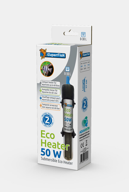 Superfish Eco Heater 50 Watt   Cover S | Aquariumverwarming