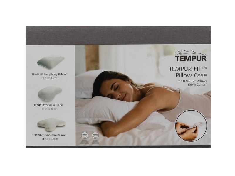 Tempur Kopfkissenbezug Ombracio Dunkelgrau Tempur Kissenbezug