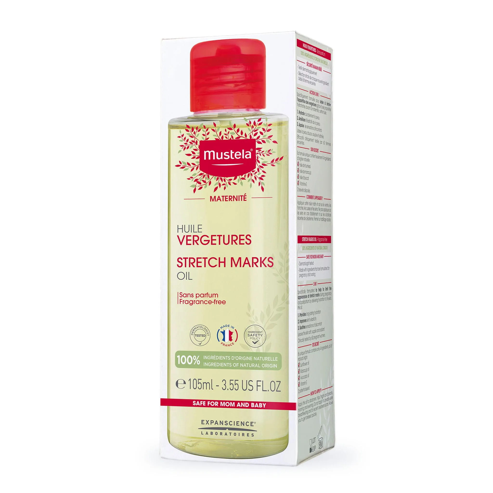 Mustela Huile De Soin Vergetures 105ml