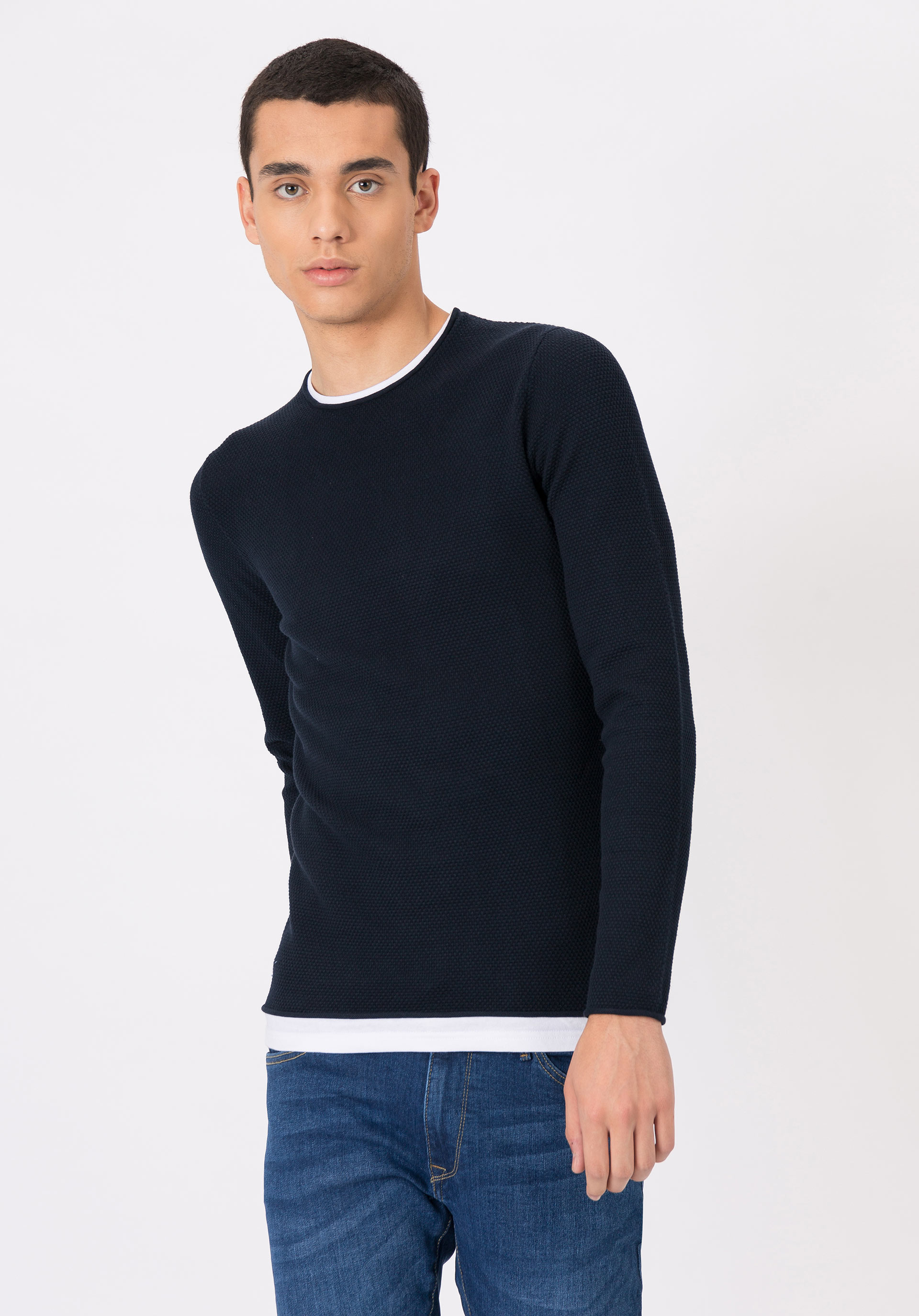 Camisola Combinada Textura