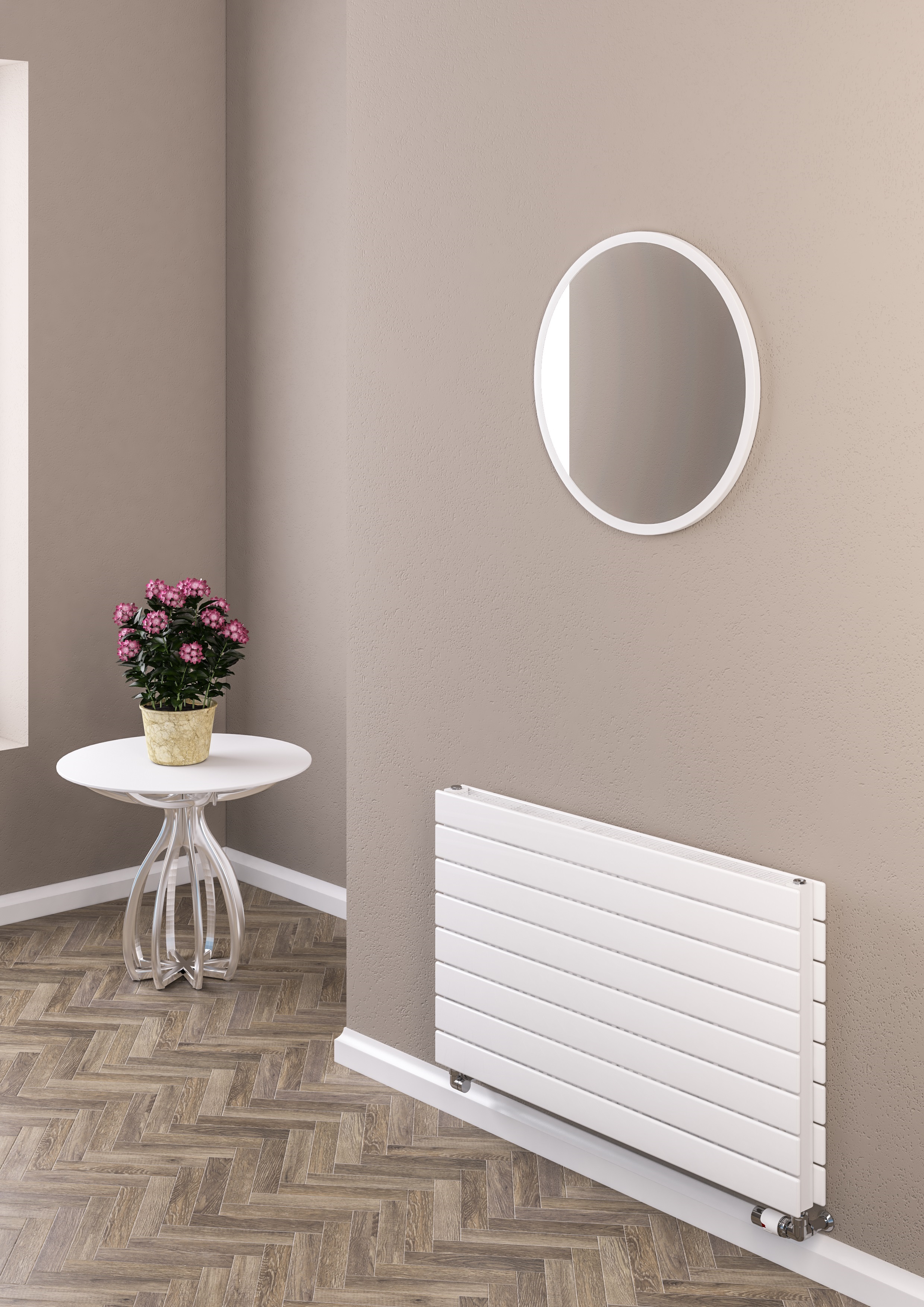 Eastbrook Addington type 21 radiator 100x60cm staal 1694W wit glans