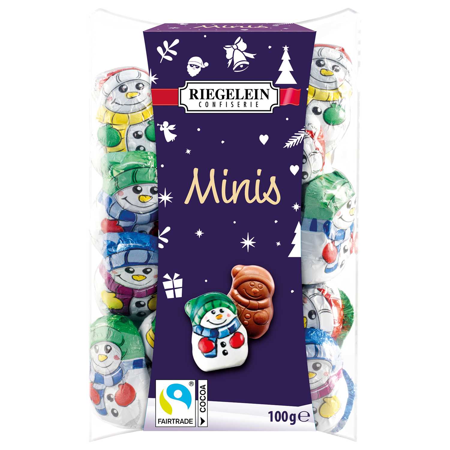 Schokolade Schneemänner 20er 100g Box