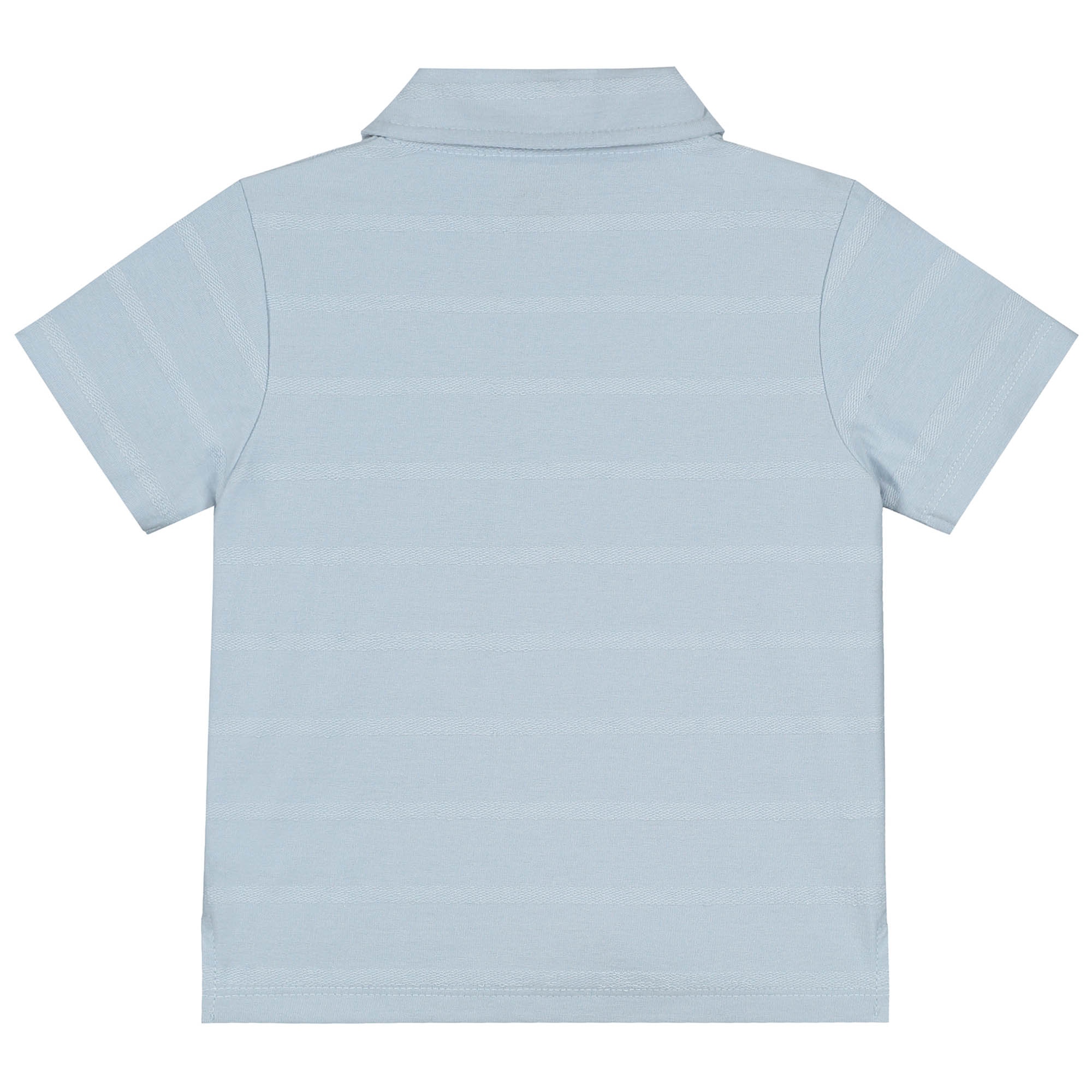 Prénatal peuter polo korte mouwen effen blauw