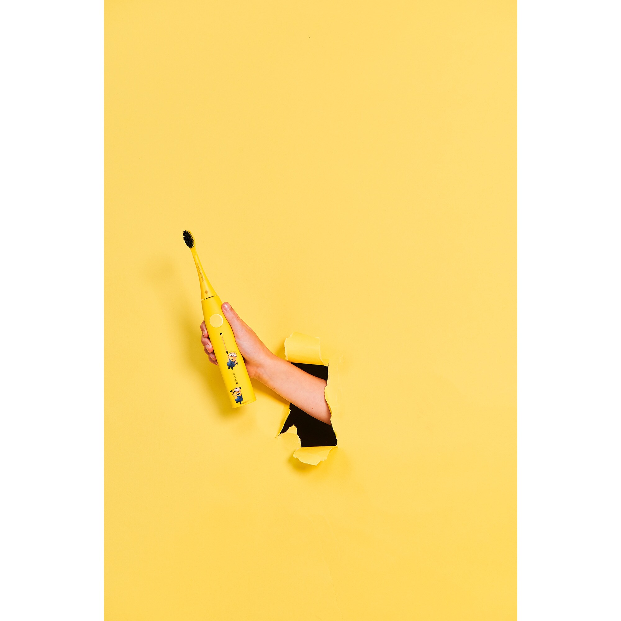 happybrush Elektrische Zahnbürste StarterKit Schall Eco VIBE 3 Minions