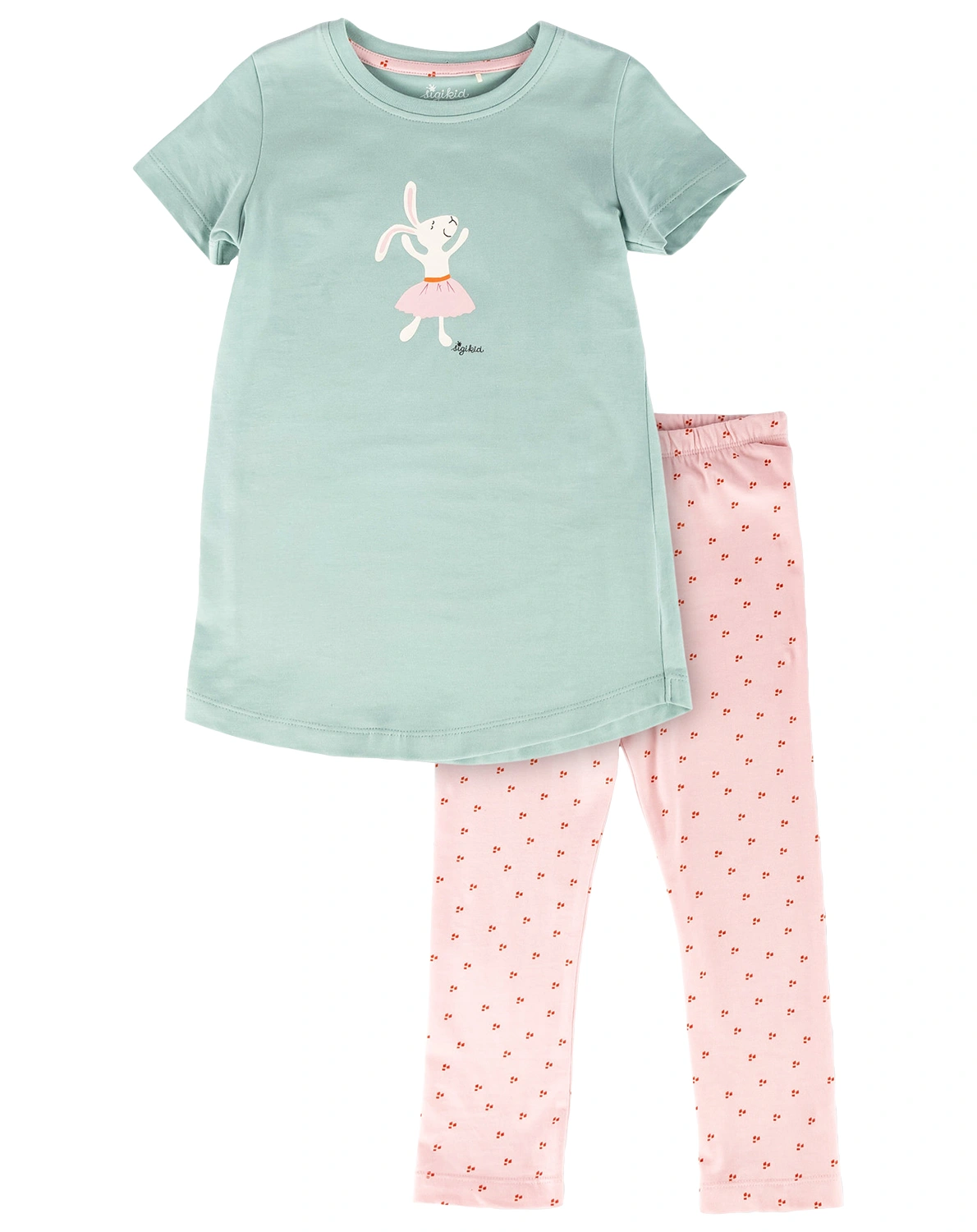 Schlafanzug M - RABBIT kurz in grün