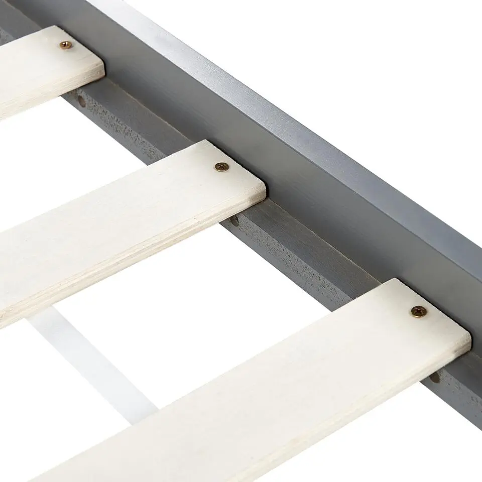 TOSSE - Kinderbed - Grijs - 90 x 200 cm - Hout