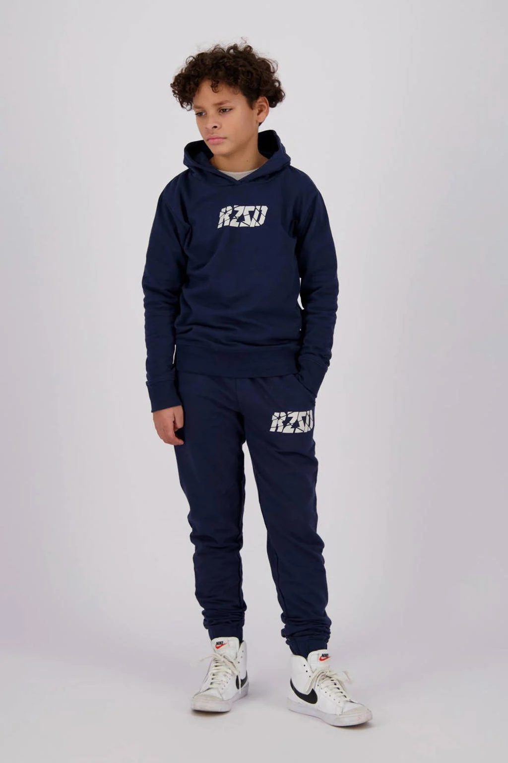 Raizzed tapered fit joggingbroek Rodo met logo donkerblauw