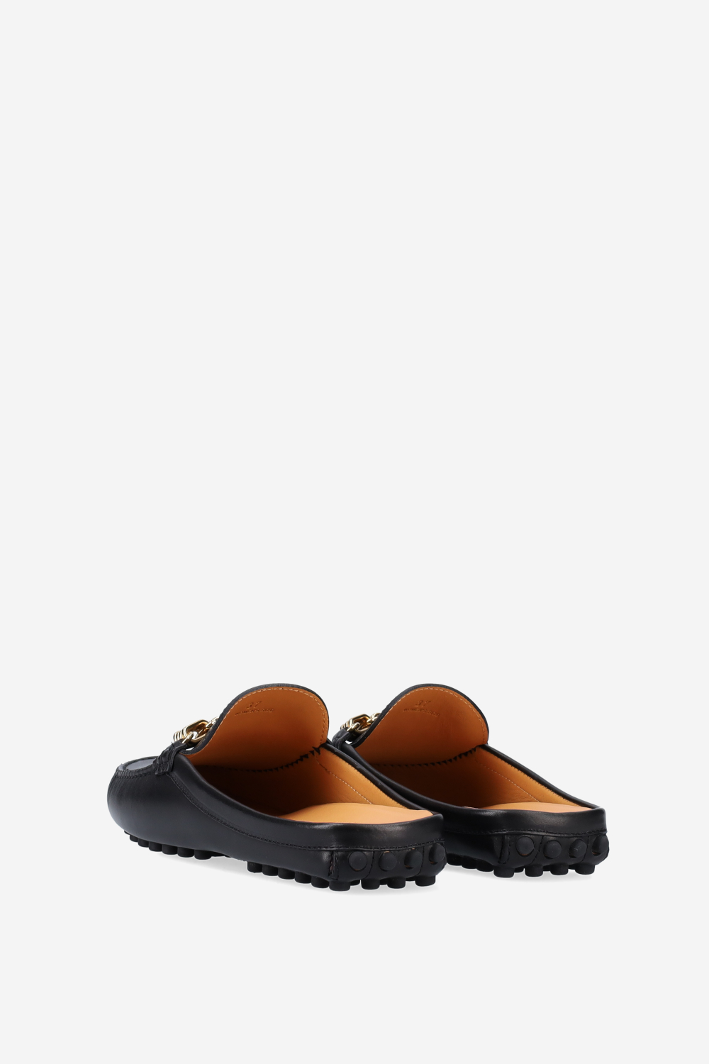Gommino leather mules