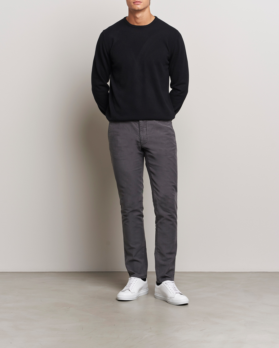 Morgano Wool/Cashmere Crewneck Black