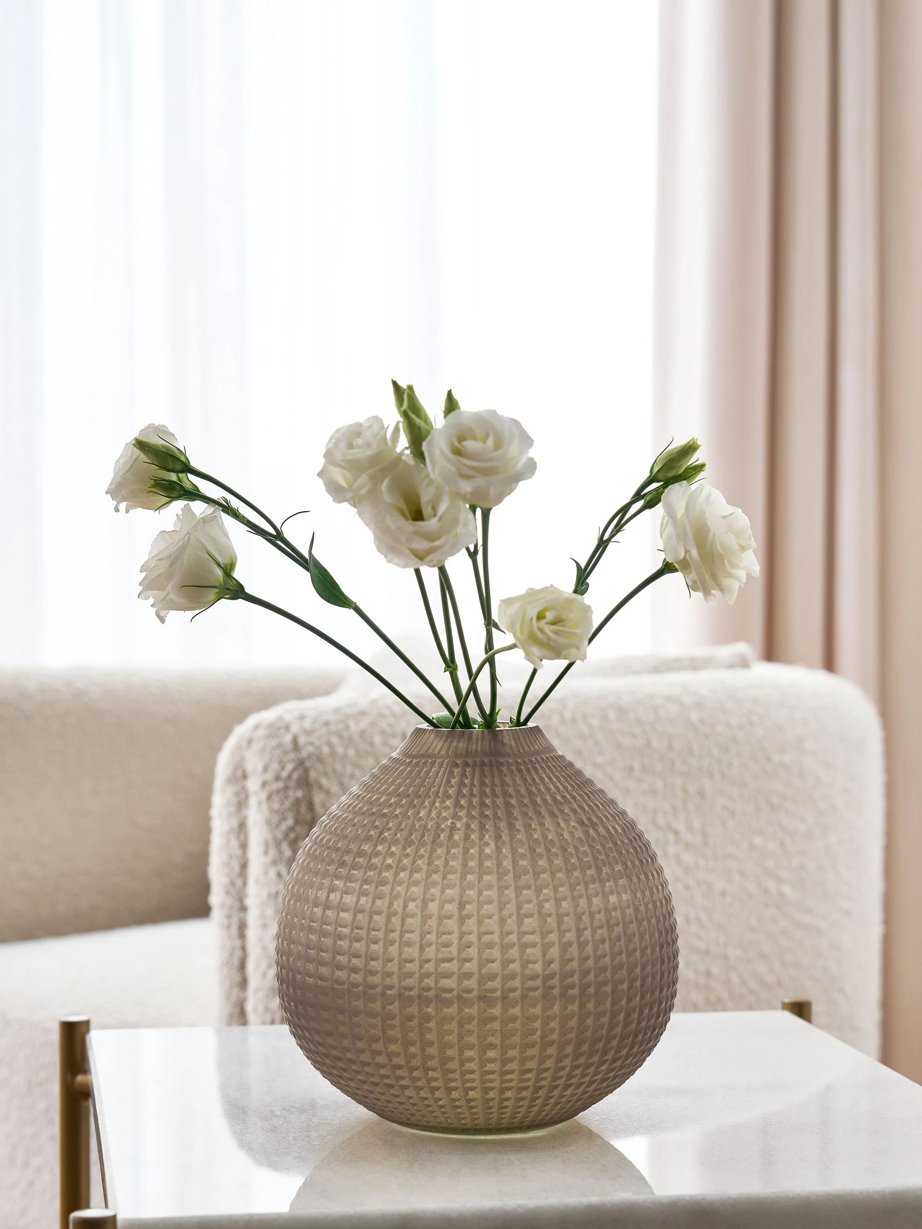 Lipsy Carved Glass Stem Vase