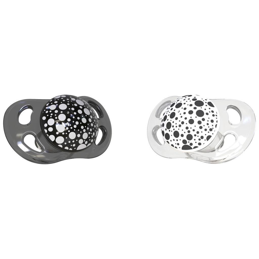 TwistshakeTwistshake   Beruhigungssauger 2er Set black white 0-6M