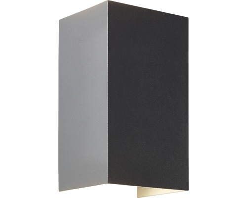 LED buitenwandlamp up/down 2x8W 800 lm 3000 KH 13,6 cm antraciet/grijs