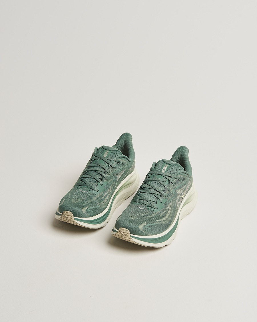 Hoka One Clifton 10 Running Sneakers Fern/Truffle Salt